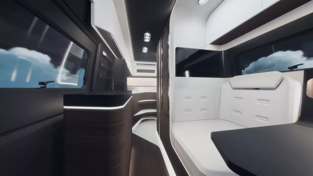 Knaus Cascan interior The picture shows a view inside a camper van.