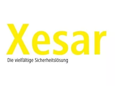 The Xesar logo with the subtitle “The versatile security solution”.